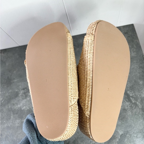Loeffler Randall Women's Theo Raffia Sandals size 7 new tan - Picture 9 of 12